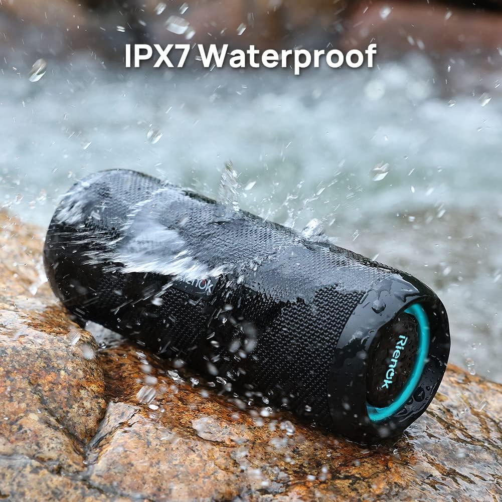 RIENOK Bluetooth Speaker Portable Wireless Bluetooth Speaker with 30W Enhanced Bass IPX7 Waterproof Bluetooth 5.3 Outdoor Speaker for Travel Sport - Amazing Gadgets Outlet