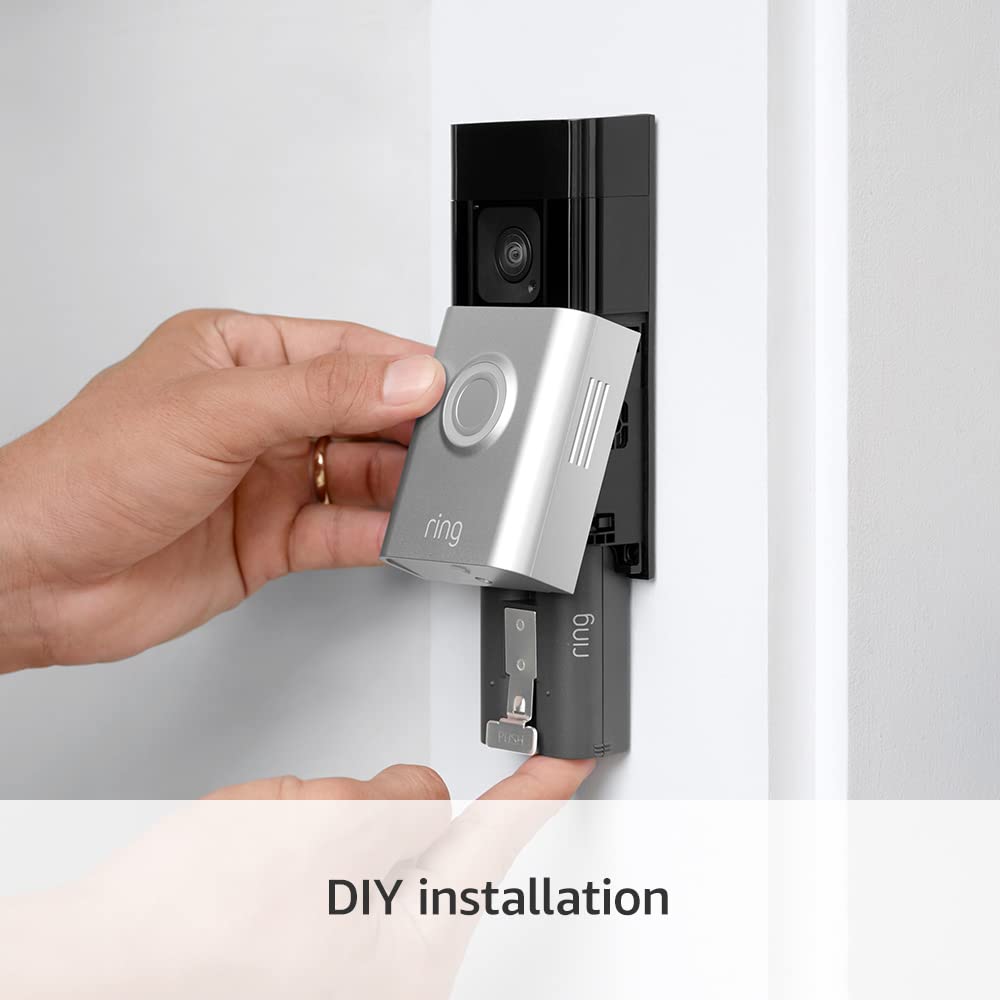 Ring Battery Video Doorbell Plus | DIY Wireless Video Doorbell Camera with 1536p HD Video, Head - To - Toe View | Easy to install (5 min) - Amazing Gadgets Outlet