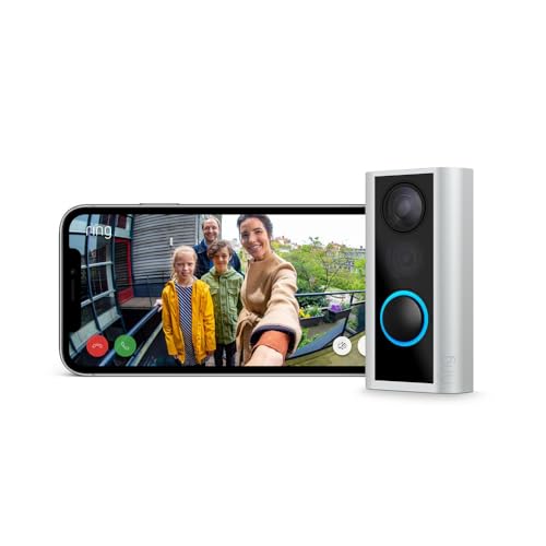 Ring Peephole Camera (Door View Cam) by Amazon | 34–55mm door thickness (Recommended version) | Wireless Doorbell Security Camera with 1080p HD video, Wifi | 30 - day free trial of Ring Protect - Amazing Gadgets Outlet