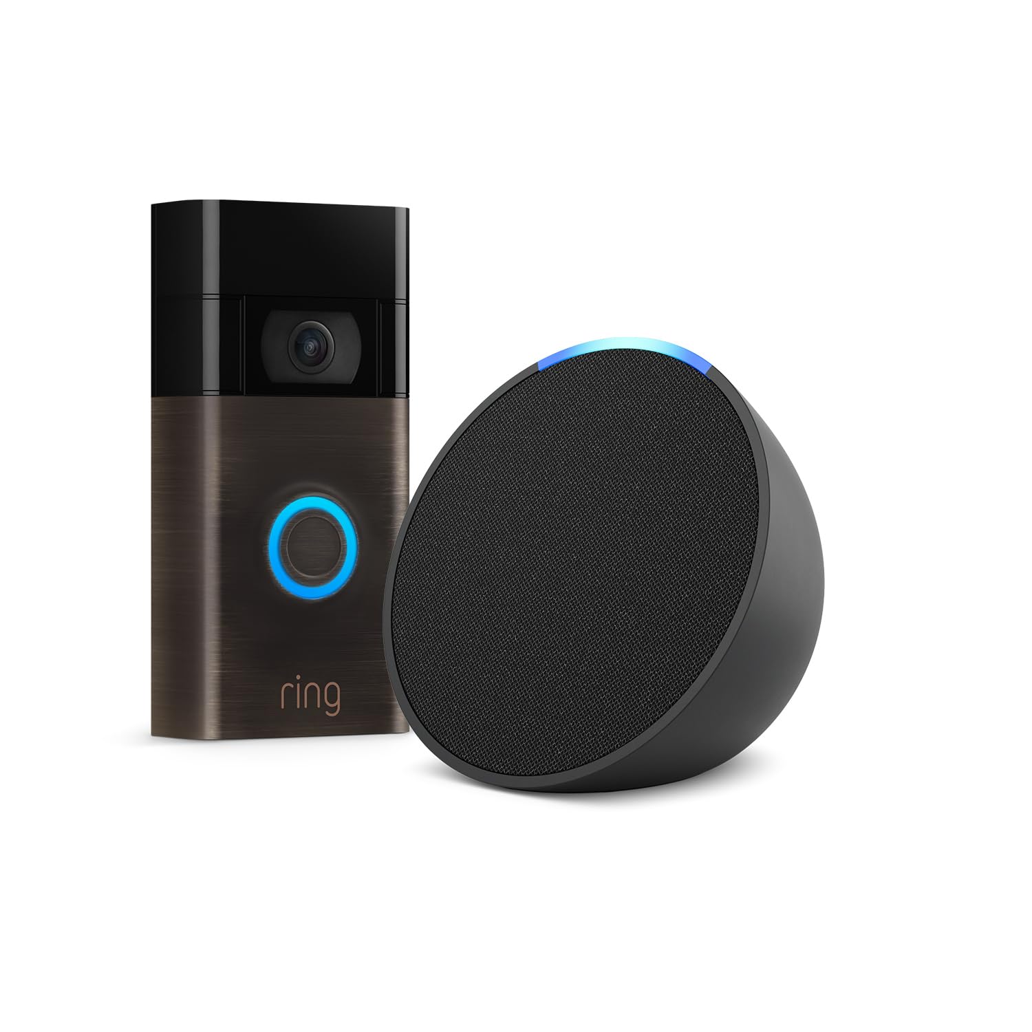 Ring Video Doorbell (2nd Gen) by Amazon | Wireless Video Doorbell Security Camera with 1080p HD Video, battery - powered, Wifi, easy installation | 30 - day free trial of Ring Protect | Works with Alexa - Amazing Gadgets Outlet