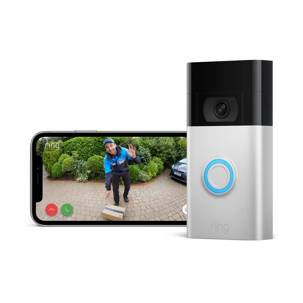 Ring Video Doorbell (2nd Gen) by Amazon | Wireless Video Doorbell Security Camera with 1080p HD Video, battery - powered, Wifi, easy installation | 30 - day free trial of Ring Protect | Works with Alexa - Amazing Gadgets Outlet