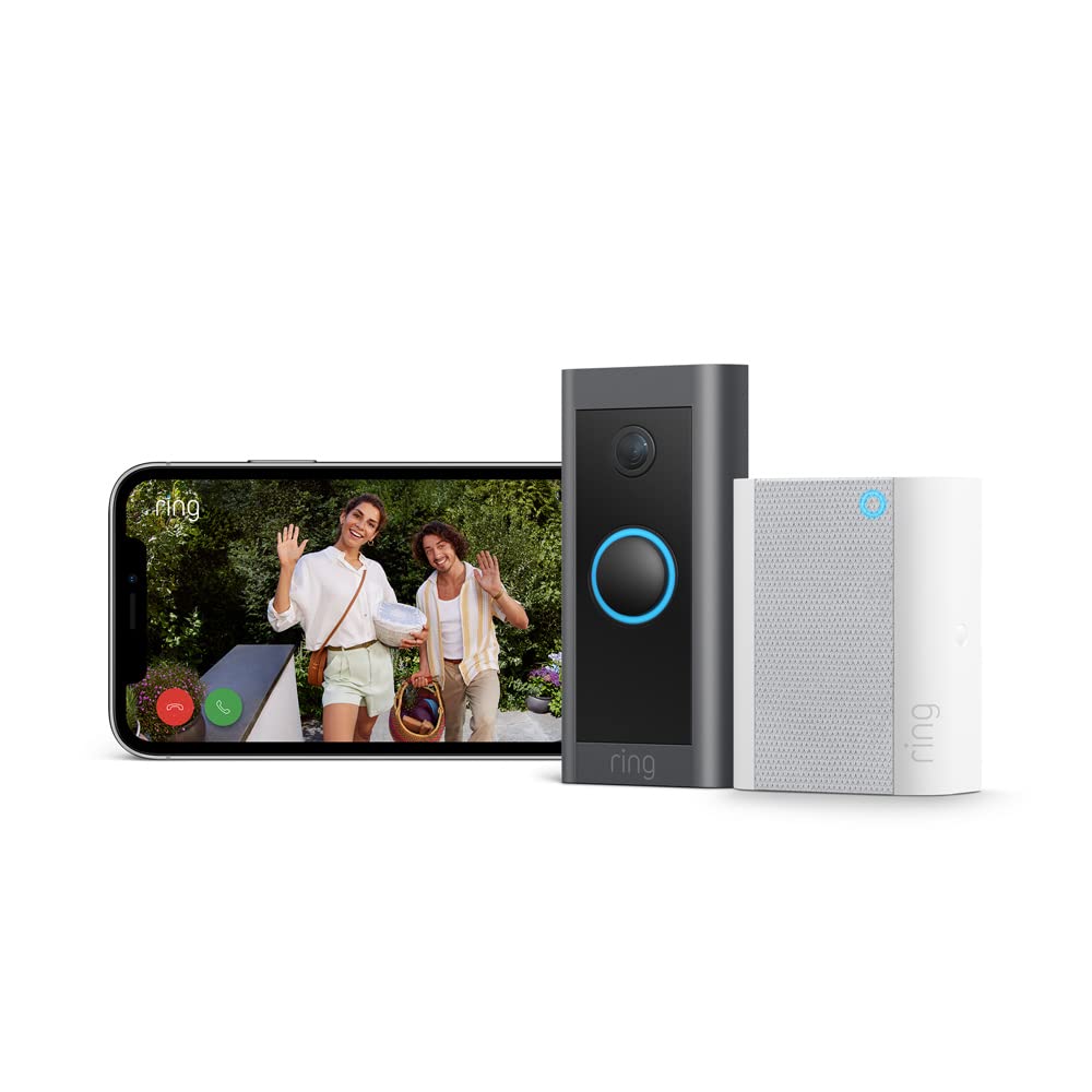 Ring Video Doorbell Wired by Amazon | Doorbell Security Camera with 1080p HD Video, Advanced Motion Detection, hardwired (existing doorbell wiring required) | 30 - day free trial of Ring Protect - Amazing Gadgets Outlet