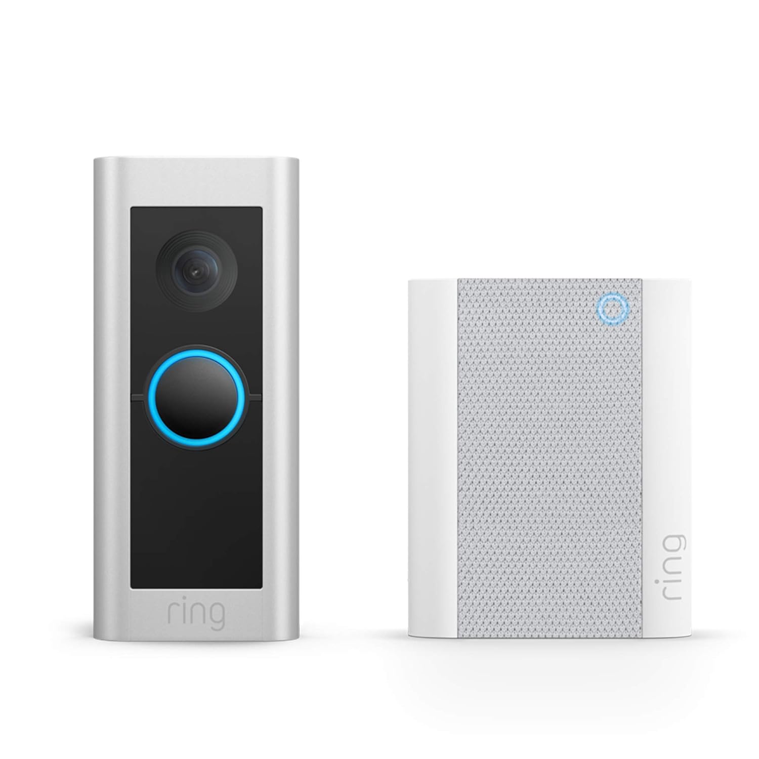 Ring Wired Video Doorbell Pro (Video Doorbell Pro 2) + Plug - In Adaptor by Amazon | Doorbell camera 1536p HD, Head to Toe Video, 3D Motion Detection, Bird's Eye View | 30 - day free trial of Ring Protect - Amazing Gadgets Outlet