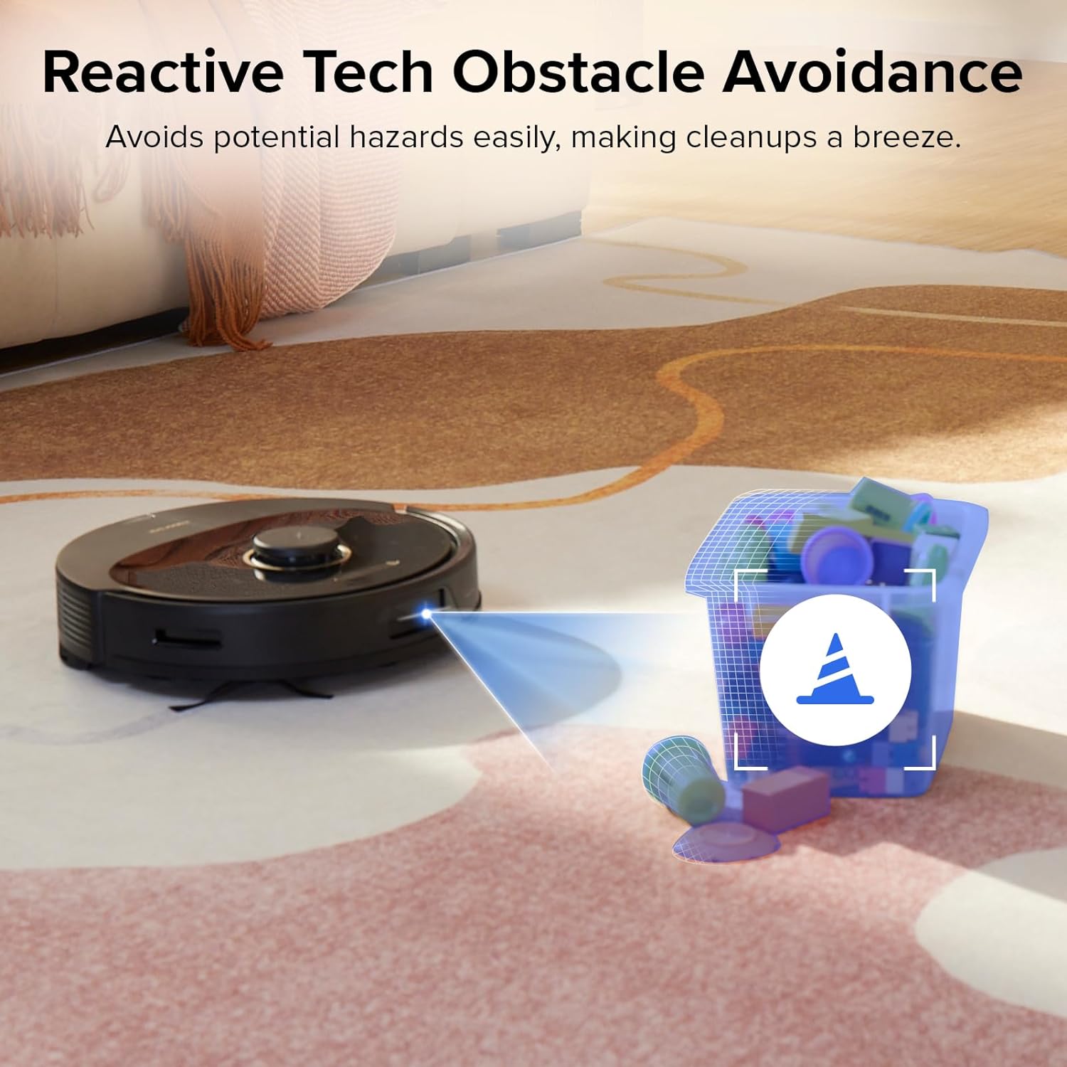 roborock Q8 Max Robot Vacuum Cleaner with Dual Brushes, 5500 Pa Suction, No - Go Zones, Cleaning Along Floor Lines, 3D Drawing, Multi - Cleaning Levels, APP (Upgraded of Q7 Max) - Amazing Gadgets Outlet