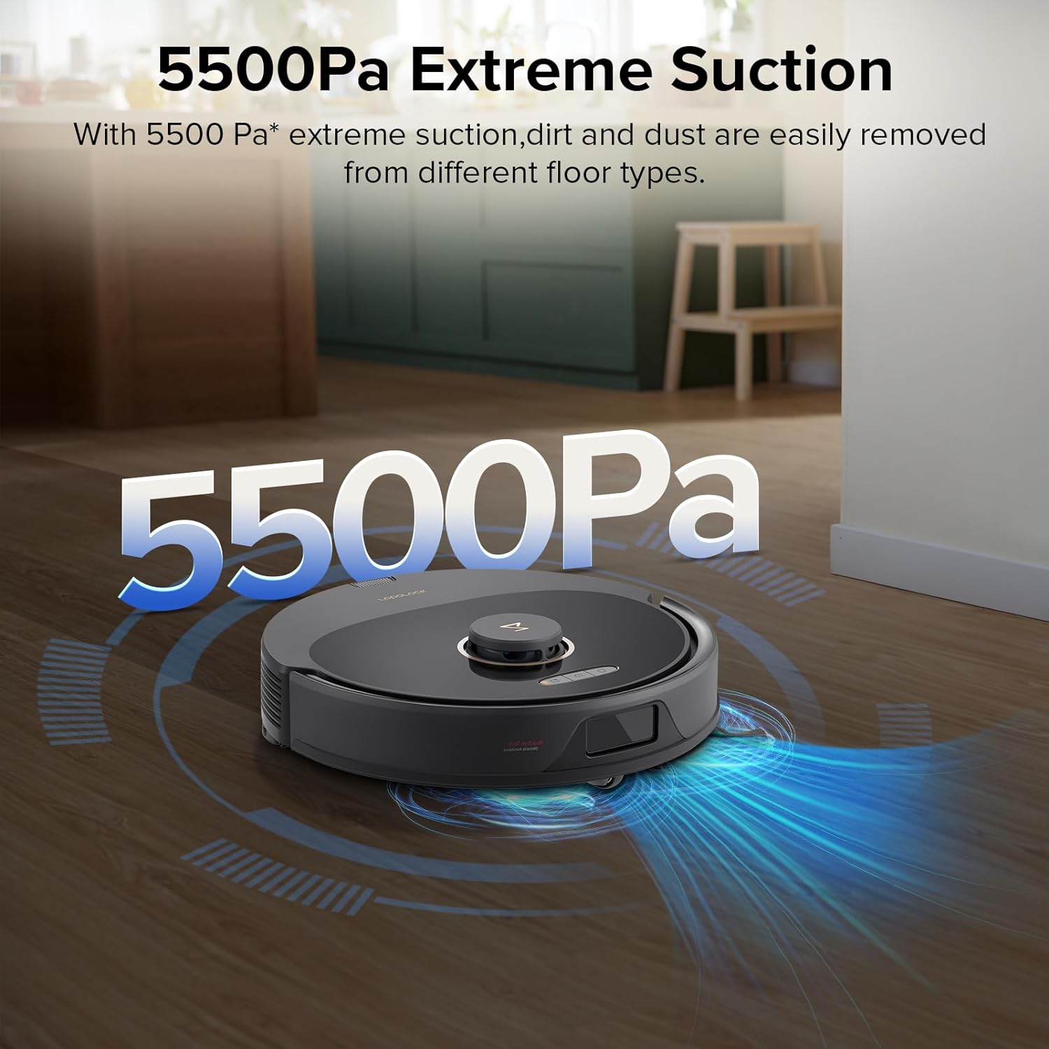 roborock Q8 Max Robot Vacuum Cleaner with Dual Brushes, 5500 Pa Suction, No - Go Zones, Cleaning Along Floor Lines, 3D Drawing, Multi - Cleaning Levels, APP (Upgraded of Q7 Max) - Amazing Gadgets Outlet