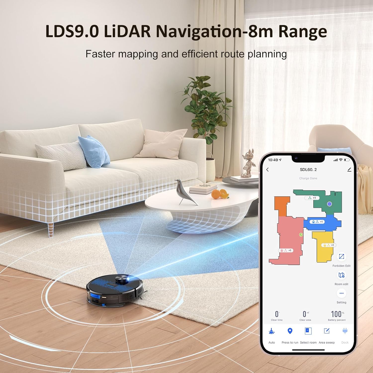 Robot Vacuum Cleaner with Mop 4000Pa,Lubluelu 2 in 1 Robot Vacuum, Lidar Navigation,5 Real - Time Mapping,10 No - go Zones, Wifi/App/Alexa,Laser Robotic Vacuum Cleaner for Pet Hair,Carpet,Hard Floor   Import  Single ASIN  Import  Multiple ASIN ×Produ - Amazing Gadgets Outlet