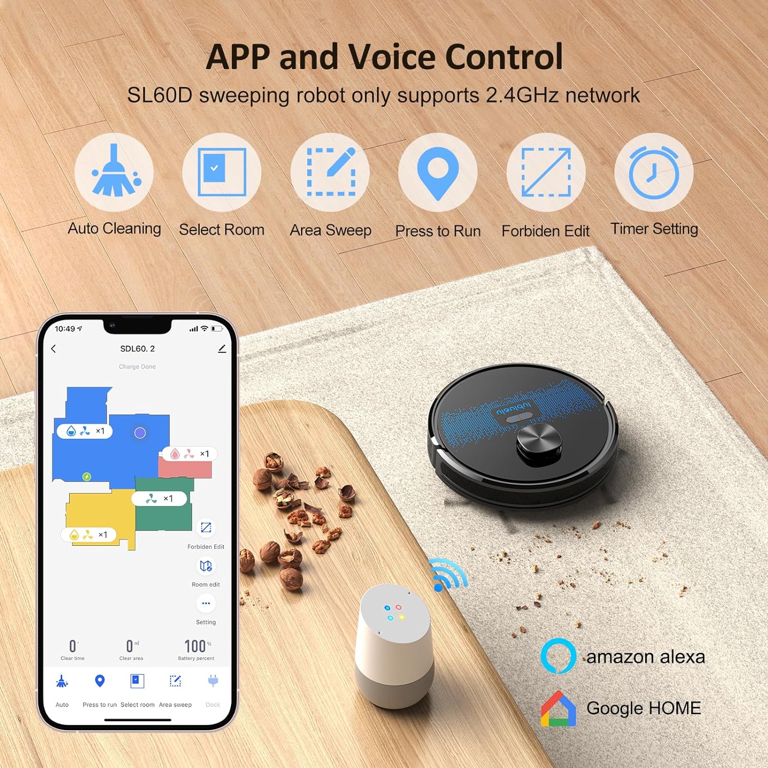 Robot Vacuum Cleaner with Mop 4000Pa,Lubluelu 2 in 1 Robot Vacuum, Lidar Navigation,5 Real - Time Mapping,10 No - go Zones, Wifi/App/Alexa,Laser Robotic Vacuum Cleaner for Pet Hair,Carpet,Hard Floor   Import  Single ASIN  Import  Multiple ASIN ×Produ - Amazing Gadgets Outlet