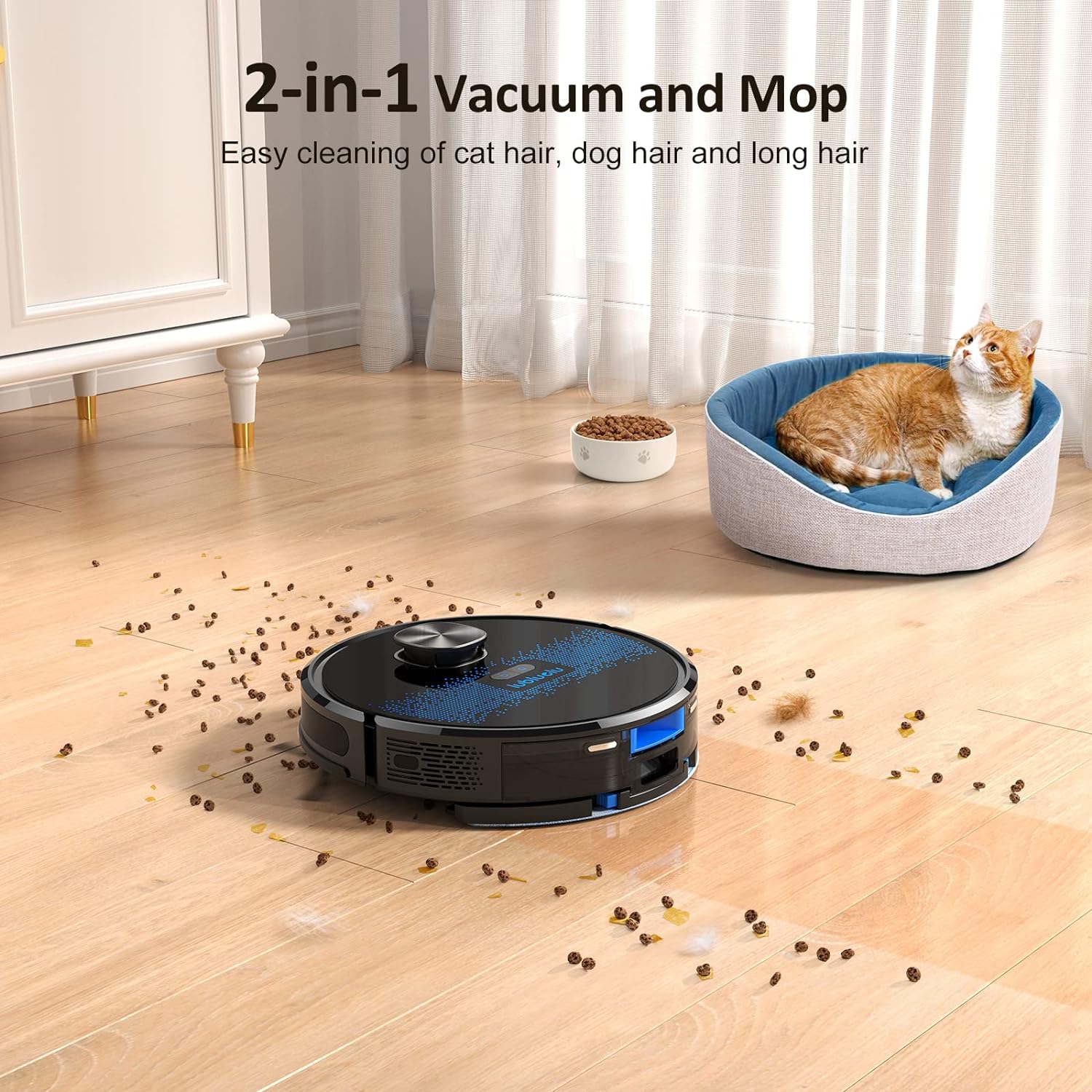 Robot Vacuum Cleaner with Mop 4000Pa,Lubluelu 2 in 1 Robot Vacuum, Lidar Navigation,5 Real - Time Mapping,10 No - go Zones, Wifi/App/Alexa,Laser Robotic Vacuum Cleaner for Pet Hair,Carpet,Hard Floor   Import  Single ASIN  Import  Multiple ASIN ×Produ - Amazing Gadgets Outlet