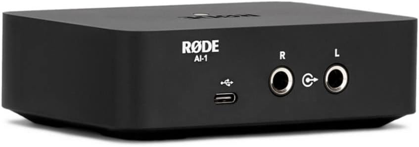 RØDE AI - 1 Studio - grade Single - channel USB Audio Interface with Neutrik Combi - jack for Music Production, Streaming and Podcasting - Amazing Gadgets Outlet