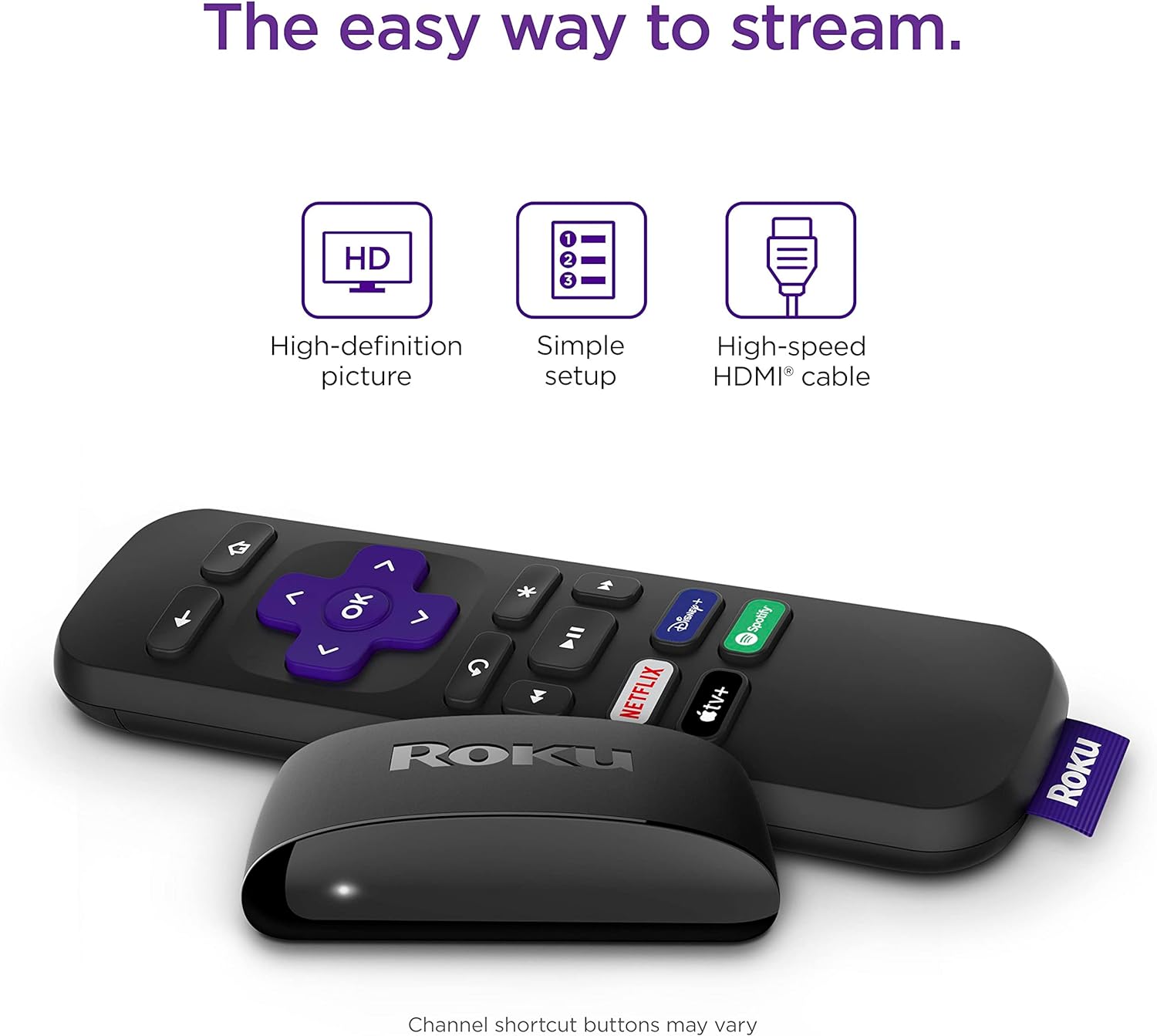 Roku 3930EU Express | HD Streaming Media Player,Black - Amazing Gadgets Outlet