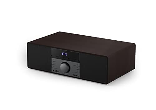 ROXEL RCD 400 All In One Compact CD Player HI - FI System DAB/DAB+ Radio, CD/MP3 Player/USB PLAYBACK with Speakers, Wireless playback, FM & Digital Radio and White Led Display & Stylish Wooden Contour - Amazing Gadgets Outlet