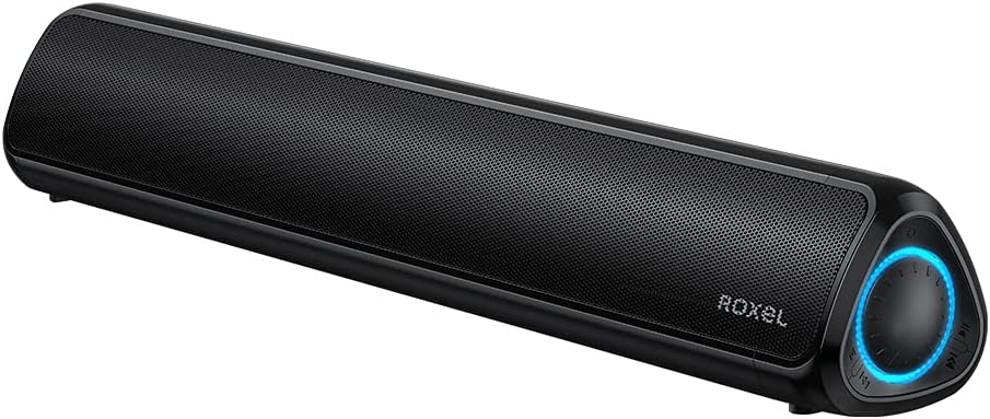 Roxel RSB100 TV | PC Soundbar Portable BT Speaker Compatible with Smart TV, Computers, Laptops and Smartphones, Mini Soundbar with Aux and Wireless Connectivity - Amazing Gadgets Outlet