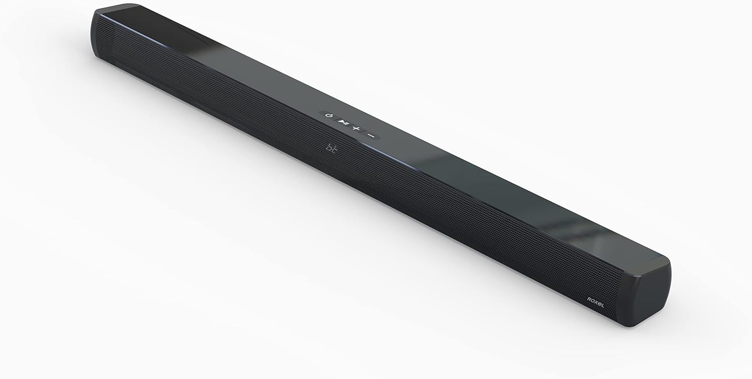 Roxel RSB500 All in One Sound Bar for TV 120 WATTS (PMPO) with 2.1 Channel Sound Soundbar with Subwoofer Built - in, Perfect for Large TV's, Multi Connection Compatible - Amazing Gadgets Outlet