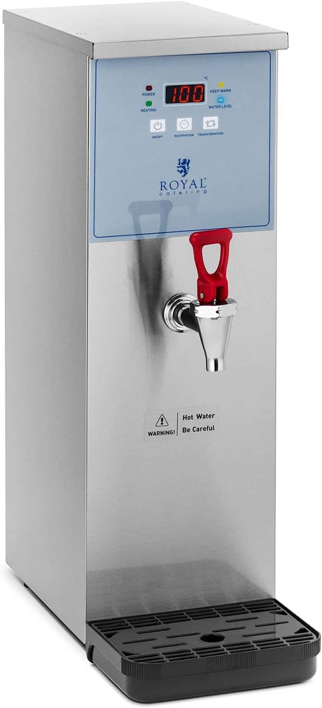 Royal Catering RCWK - 10L - AUT Hot water dispenser 10 L 3000 W Water connection Hot water dispenser with water connection Hot water dispenser 10 L - Amazing Gadgets Outlet