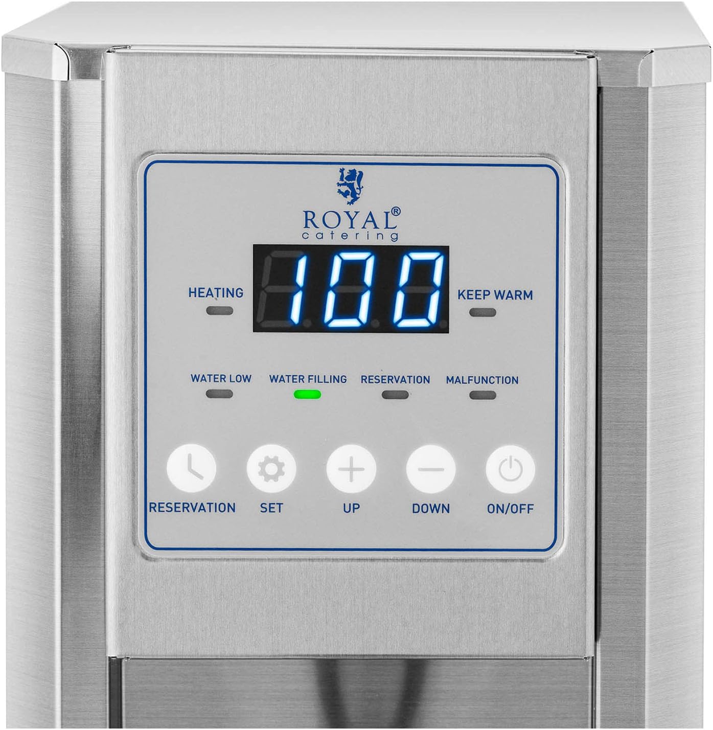 Royal Catering RCWK - 8L - AUT Hot Water Dispenser 8 L - 2100 W with Water Connection Hot Drink Dispenser Kettle - Amazing Gadgets Outlet