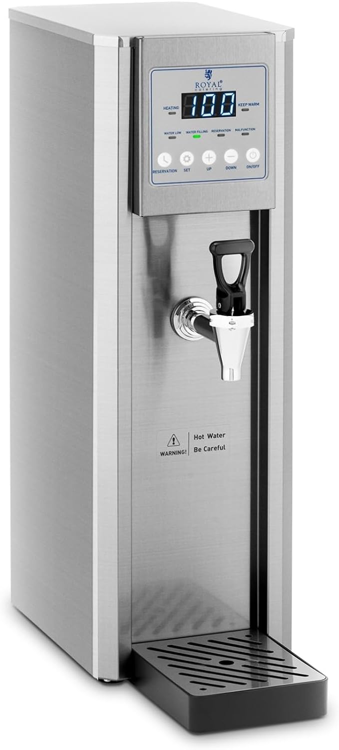 Royal Catering RCWK - 8L - AUT Hot Water Dispenser 8 L - 2100 W with Water Connection Hot Drink Dispenser Kettle - Amazing Gadgets Outlet