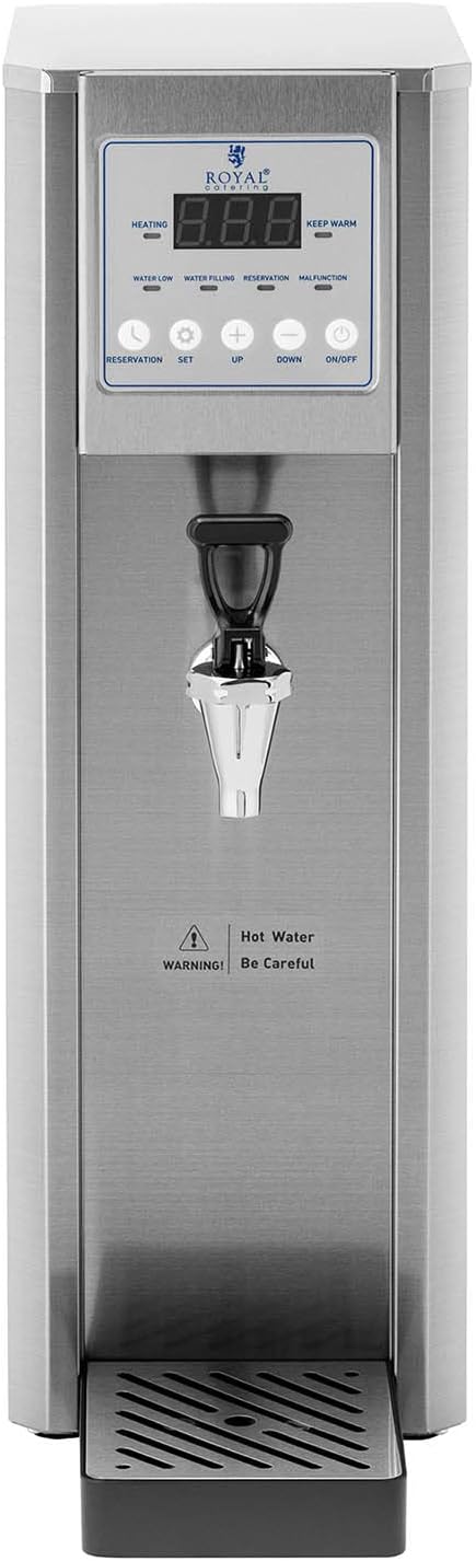 Royal Catering RCWK - 8L - AUT Hot Water Dispenser 8 L - 2100 W with Water Connection Hot Drink Dispenser Kettle - Amazing Gadgets Outlet