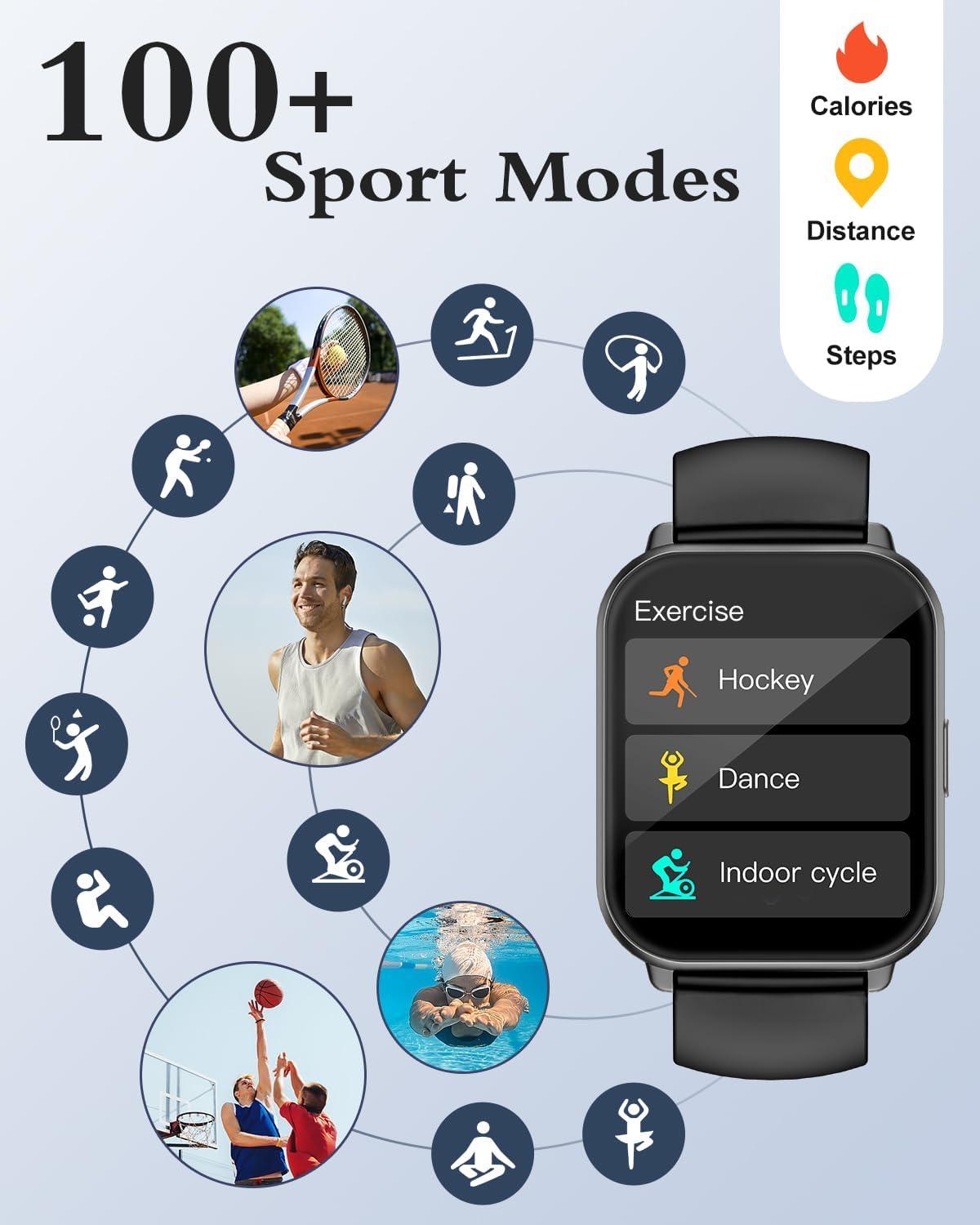 RUIMEN Smart Watch Answer Dial Call,Smart Watches for Women Men HD Touch Screen Fitness watch with SpO2 - Monitor Heart Rate Sleep Monitor Pedometer Watch Multi Sports Mode for Android iOS - Amazing Gadgets Outlet