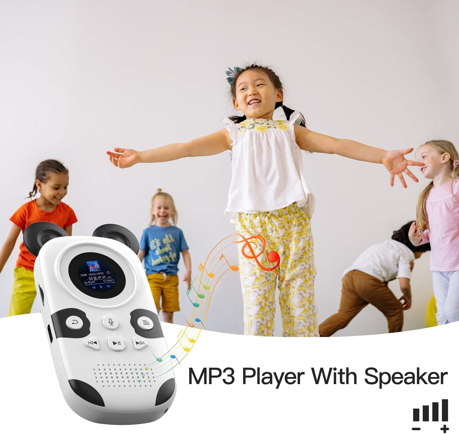 RUIZU 16GB MP3 Player for Kids, Cute Panda Portable Music Player MP3, Child MP3 Player with Bluetooth 5.0, Speaker, FM Radio, Voice Recorder, Alarm Clock, Stopwatch, Pedometer, Support up to 128GB - Amazing Gadgets Outlet