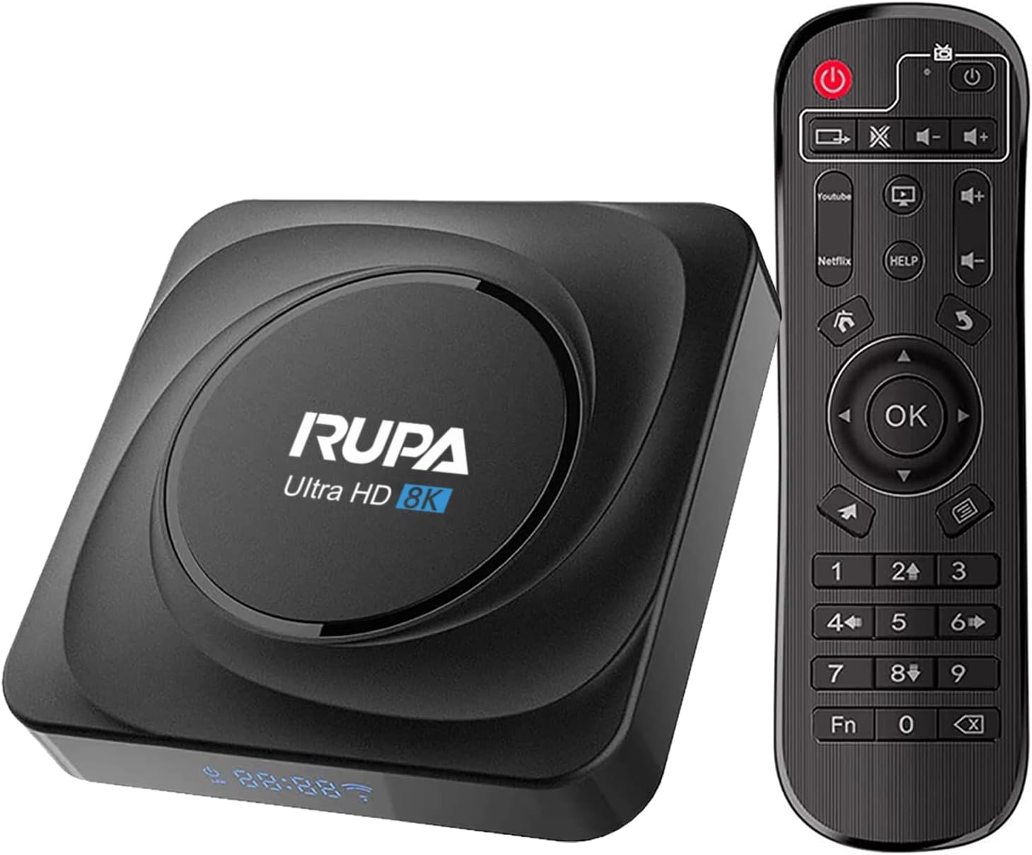 RUPA Android TV Box, Smart TV Box Android 11.0 4GB RAM 32GB ROM RK3566 Quad Core Cortex - A53 CPU Support 2.4G/5G WiFi BT 4.0 USB 3.0 1000M Ethernet 3D 8K 6K 4K HD Media Box - Amazing Gadgets Outlet