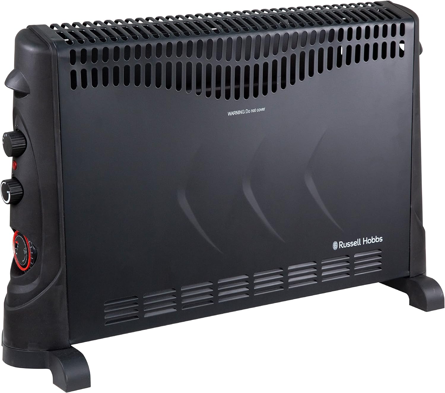 Russell Hobbs 2000W/2KW Electric Convector Heater with 24 Hour Timer in Black, 3 Heat Settings, Overheat Protection, Adjustable Thermostat, 20m² Room Size, RHCVH4002B with 2 Year Guarantee - Amazing Gadgets Outlet