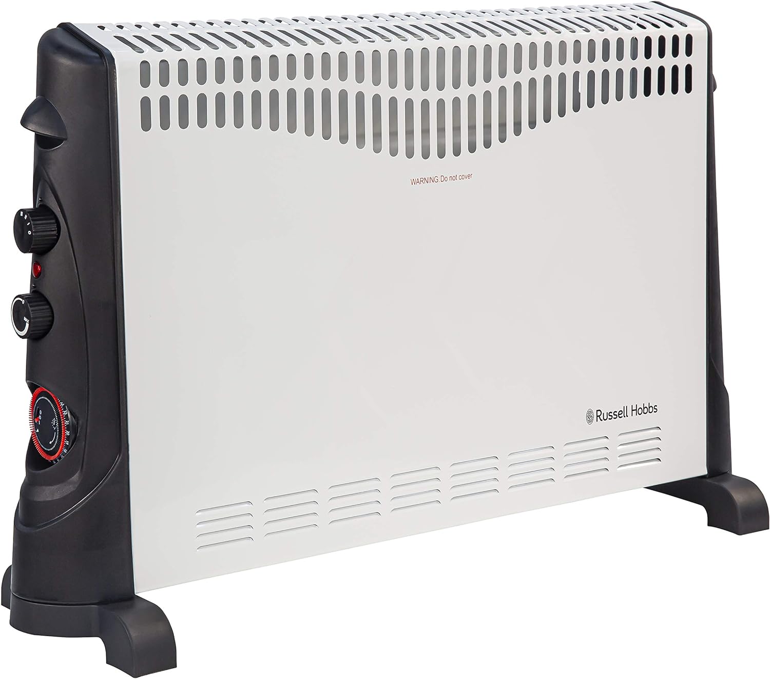 Russell Hobbs 2000W/2KW Electric Convector Heater with 24 Hour Timer in Black, 3 Heat Settings, Overheat Protection, Adjustable Thermostat, 20m² Room Size, RHCVH4002B with 2 Year Guarantee - Amazing Gadgets Outlet