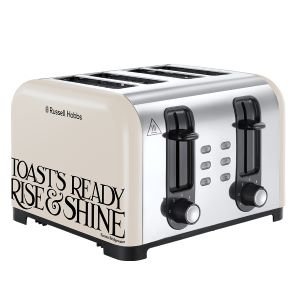 Russell Hobbs 23548 Emma Bridgewater Toaster, Black Toast 4 Slice Toast and Marmalade, 1500 W - Amazing Gadgets Outlet