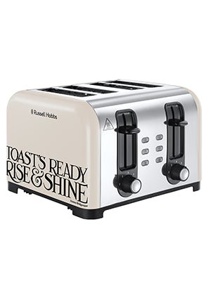 Russell Hobbs 23548 Emma Bridgewater Toaster, Black Toast 4 Slice Toast and Marmalade, 1500 W - Amazing Gadgets Outlet