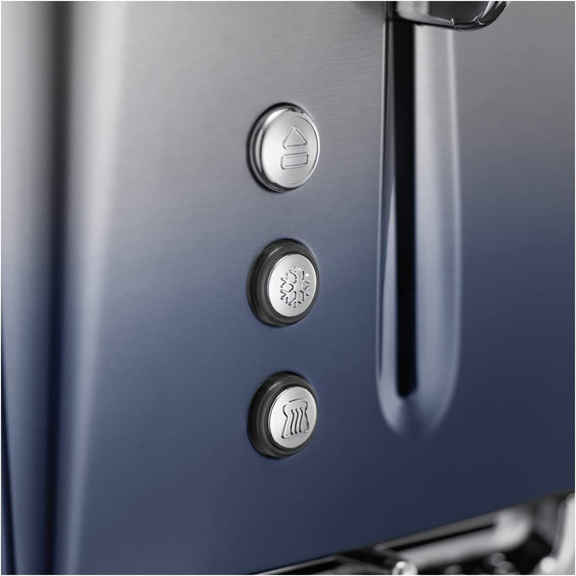 Russell Hobbs 4 Slice Eclipse Toaster with faster toasting technology (Independent slots, Lift & look, 6 Browning levels, Frozen/Cancel/Reheat with indicator lights, 850W, Midnight Blue) 25141 - Amazing Gadgets Outlet