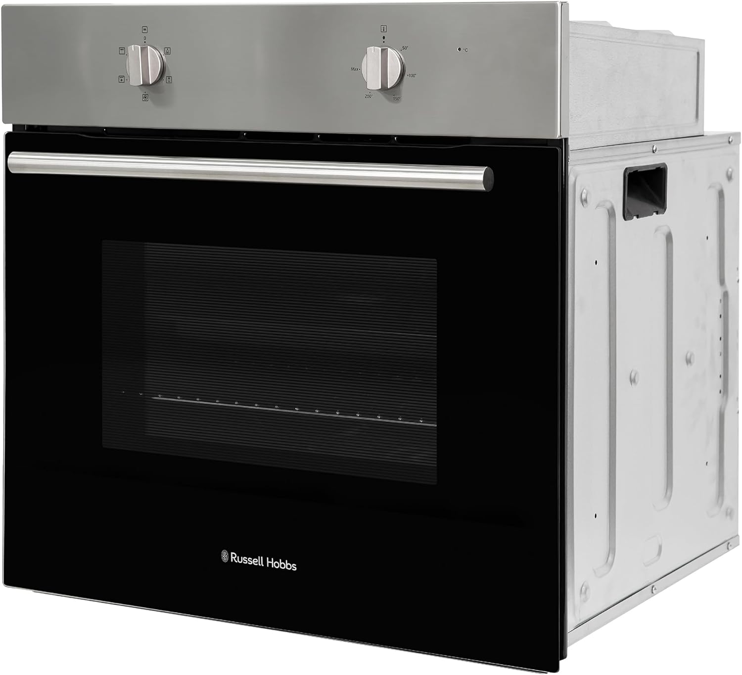 Russell Hobbs 70L, 60cm Wide, Single Electric Built - in Fan Oven and Grill in Stainless Steel, 5 Oven Functions, RHFEO7004SS - Amazing Gadgets Outlet