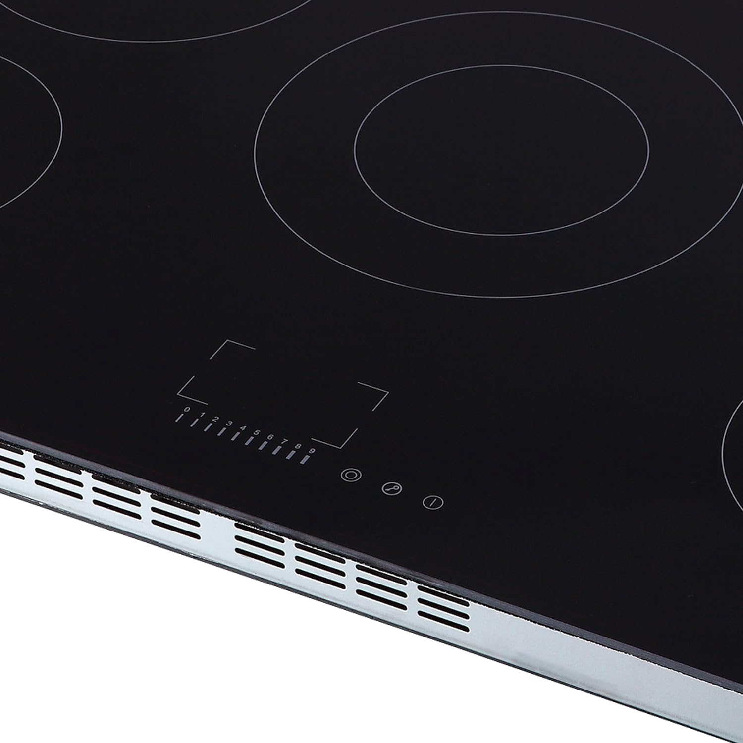 Russell Hobbs Electric Hob 77 cm Ceramic Cooktop with 5 Cooking Zones, Touch Contrtol & Easy Clean, Safety Cut Off, Integrated Timer & 2 Rapid Zones RH77EH6011, 2 Year Guarantee,Black,Medium - Amazing Gadgets Outlet