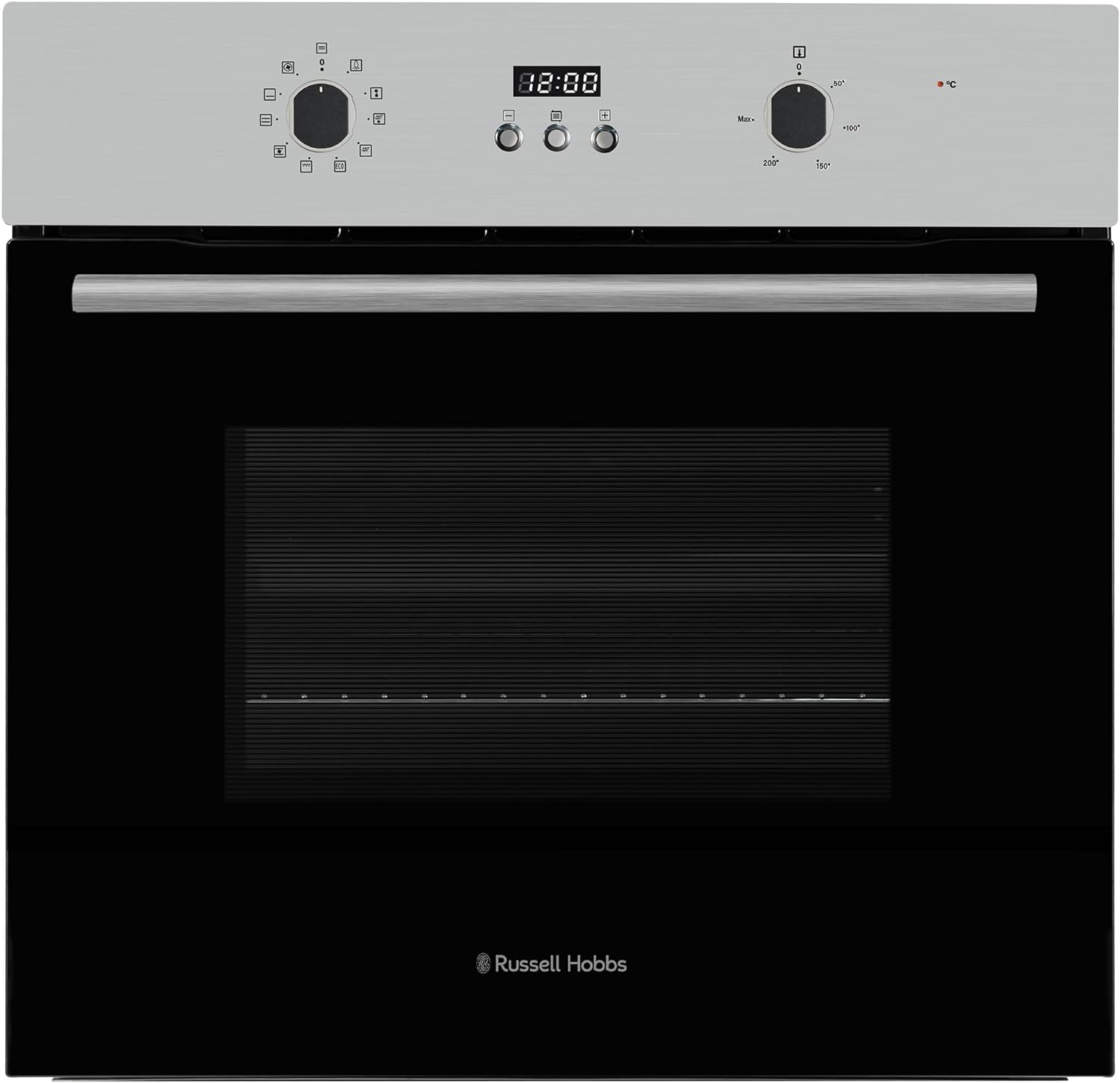 Russell Hobbs Electric Oven 70L 60cm Wide Built In 10 Oven Functions Electric Fan Oven Easy Clean Interior Stainless Steel RHEO7005SS - Amazing Gadgets Outlet