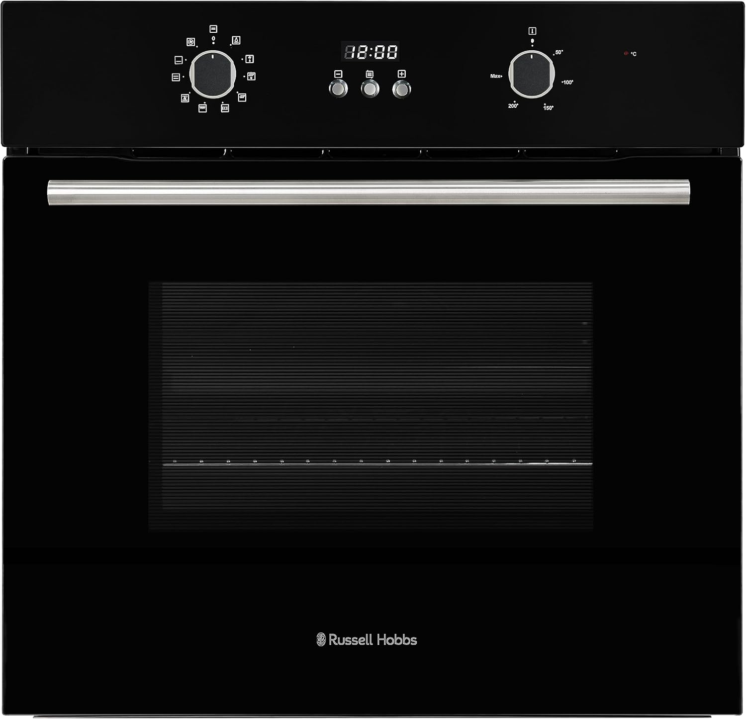 Russell Hobbs Electric Oven 70L 60cm Wide Built In Multifunctional Electric Fan Oven Easy Clean Interior Black RHEO7005B - Amazing Gadgets Outlet