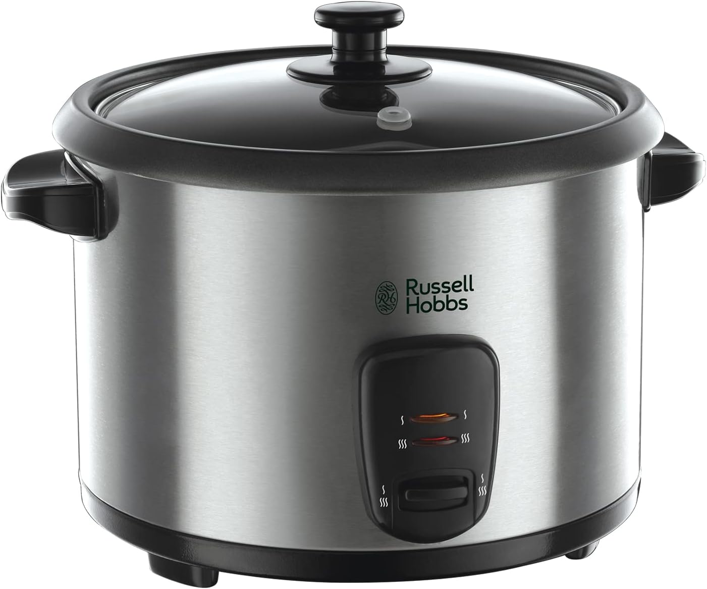 Russell Hobbs Electric Rice Cooker & Steamer - 1.8L (10 cup) Keep warm function, Removable non stick bowl, Easy to clean, Steamer basket, measuring cup & spoon inc, Energy saving, 700W, 19750 - Amazing Gadgets Outlet