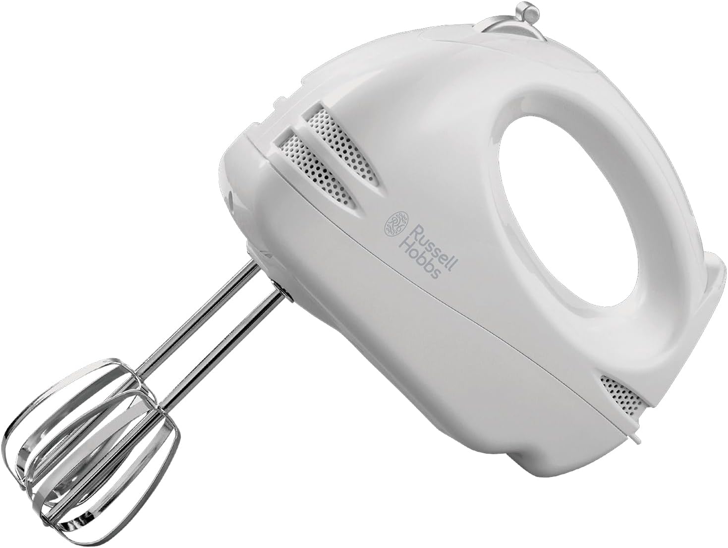 Russell Hobbs Food Collection Electric Hand Mixer with 6 Speeds, Easy release button, Fingertip speed control, Chrome beaters, Wrap around cord storage, 125W, 14451 - Amazing Gadgets Outlet