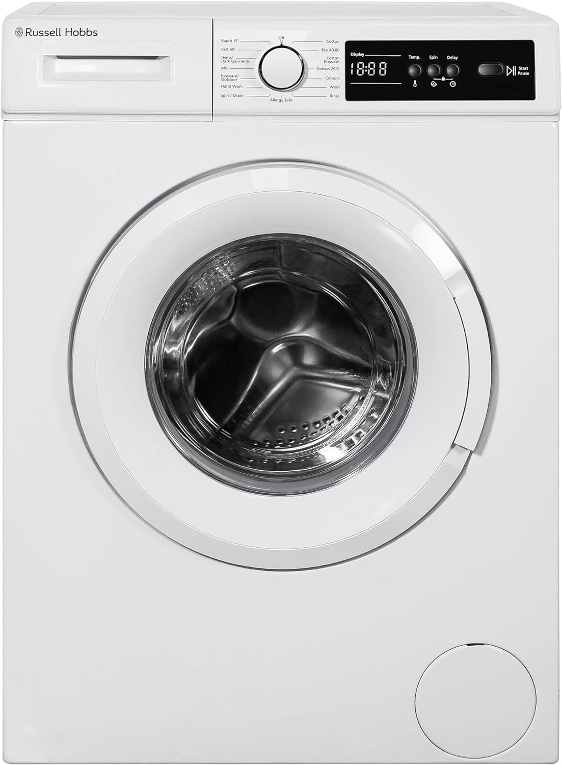 Russell Hobbs Freestanding Washing Machine, 9kg Capacity, 1400 rpm, 15 Programmes, Eco Technology, Rapid Wash Cycles, Black, RH914W116B - Amazing Gadgets Outlet