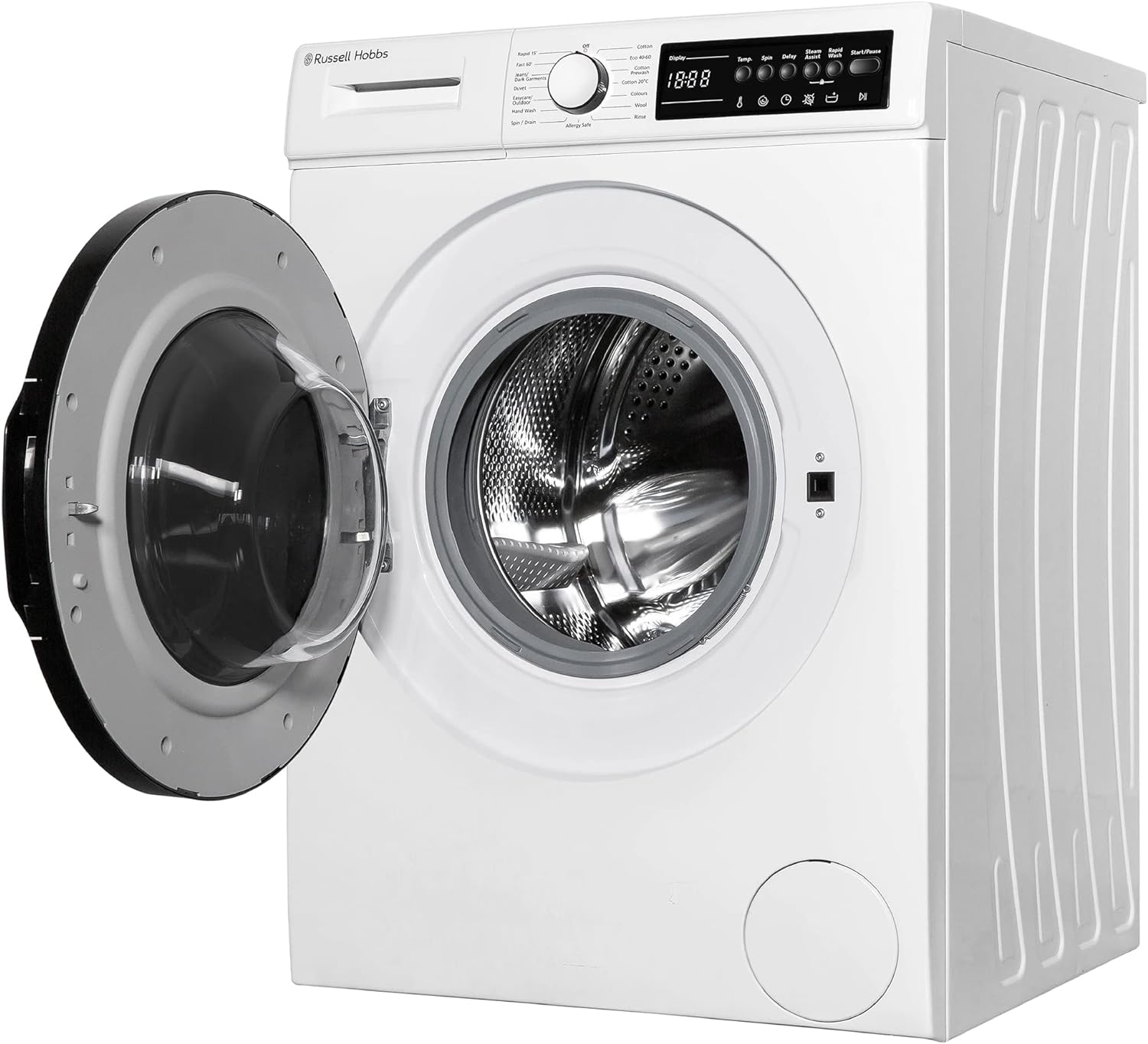 Russell Hobbs Freestanding Washing Machine, 9kg Capacity, 1400 rpm, 15 Programmes, Eco Technology, Rapid Wash Cycles, White, RH914W116W - Amazing Gadgets Outlet