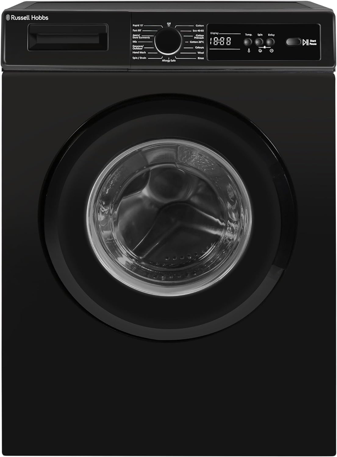 Russell Hobbs Freestanding Washing Machine, 9kg Capacity, 1400 rpm, 15 Programmes, Eco Technology, Rapid Wash Cycles, White, RH914W116W - Amazing Gadgets Outlet