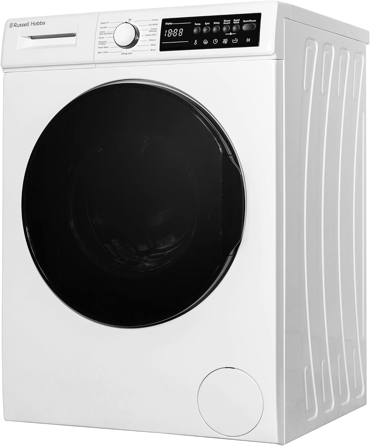 Russell Hobbs Freestanding Washing Machine, 9kg Capacity, 1400 rpm, 15 Programmes, Eco Technology, Rapid Wash Cycles, White, RH914W116W - Amazing Gadgets Outlet