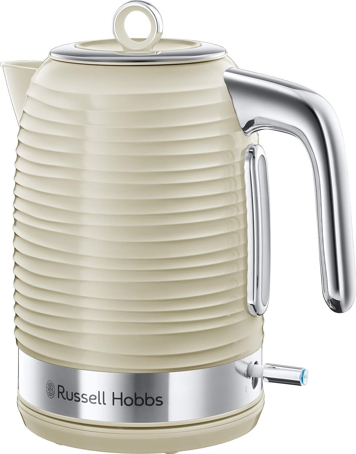 Russell Hobbs Inspire Electric 1.7L Cordless Kettle (Fast Boil 3KW, White premium textured plastic, high gloss finish, Removable washable anti - scale filter, Pull off lid, Perfect pour spout) 24360 - Amazing Gadgets Outlet