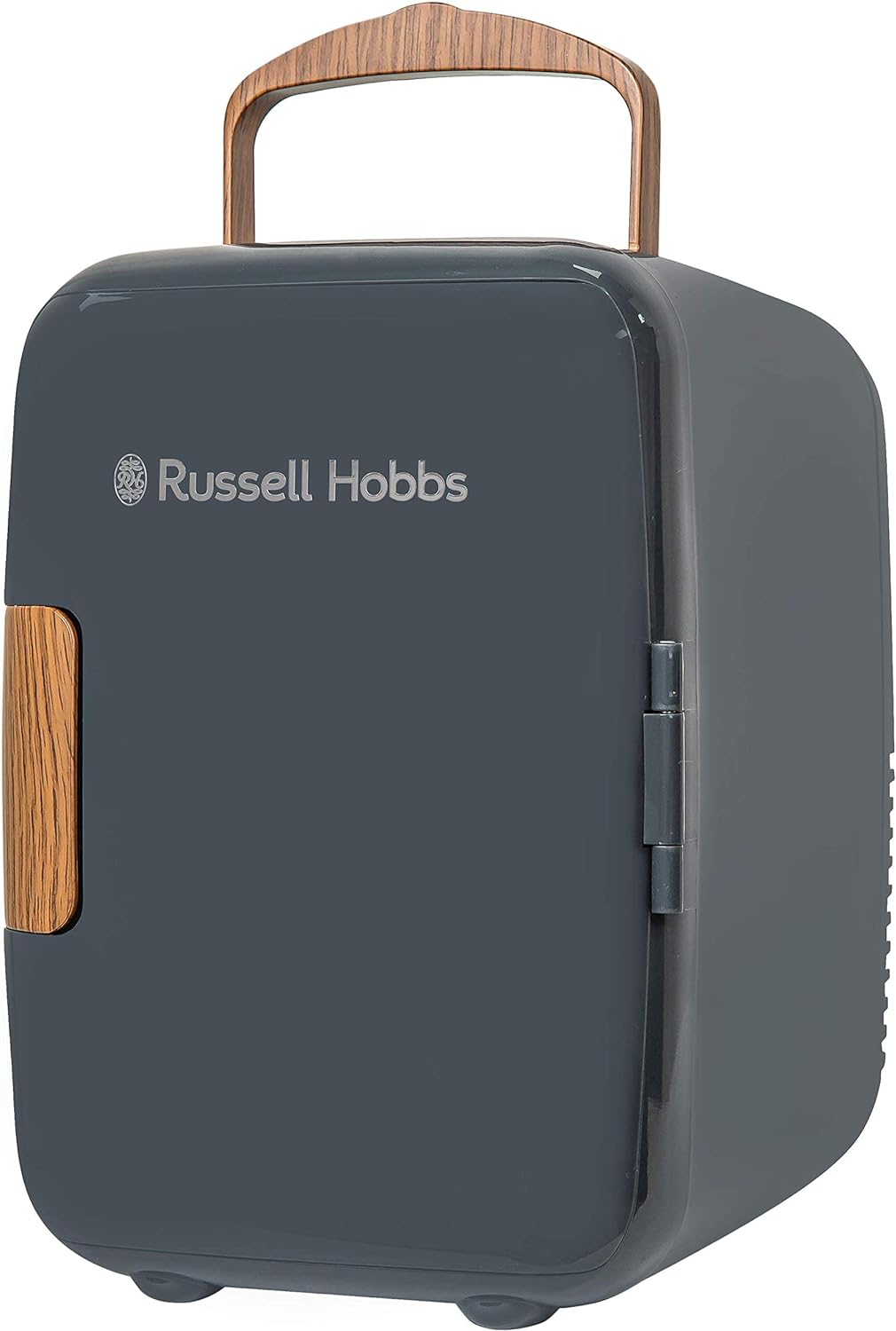 Russell Hobbs Mini Cooler RH4CLR1001B 4L/6 Can Portable Mini Cooler & Warmer for Drinks, Cosmetics/Makeup/Skincare, AC/DC Power, Retro Style, Black, For Bedroom, Home, Caravan, Car - Amazing Gadgets Outlet