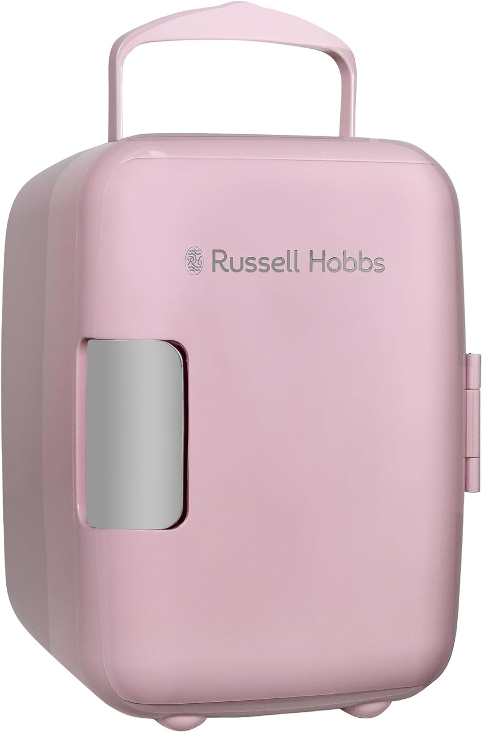 Russell Hobbs Mini Cooler RH4CLR1001B 4L/6 Can Portable Mini Cooler & Warmer for Drinks, Cosmetics/Makeup/Skincare, AC/DC Power, Retro Style, Black, For Bedroom, Home, Caravan, Car - Amazing Gadgets Outlet