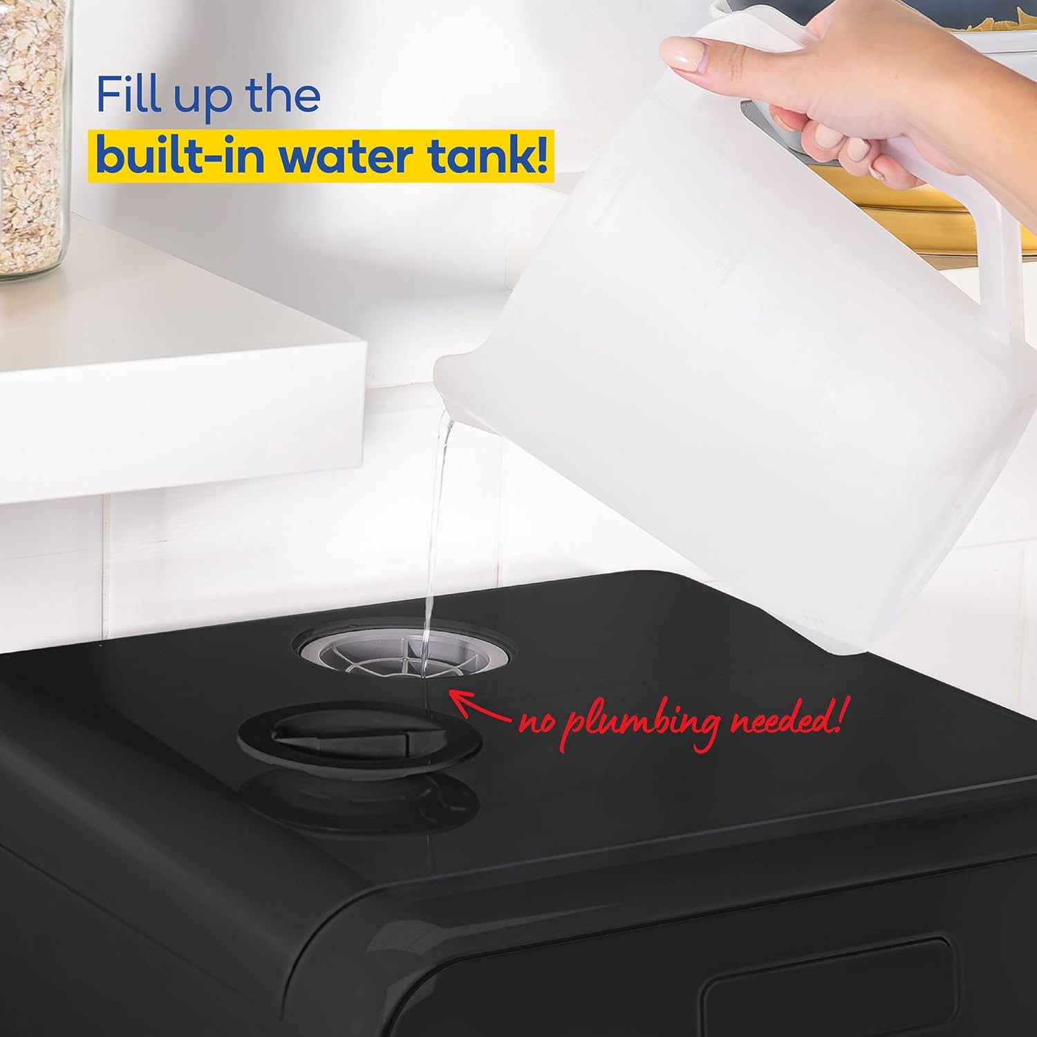 Russell Hobbs Mini Dishwasher Compact Table Top Black 2 Place Setting Dishwasher, LED Touch Control, 4 Programmes, Portable & Efficient, Baby Care, Fruit Wash & Eco Mode, No Plumbing, RH2TTDW101B - Amazing Gadgets Outlet