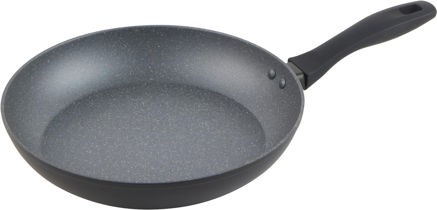 Russell Hobbs RH028011EU7 Metallic Marble 30 cm Frying Pan - Non - Stick Egg/Omelette Pan, Induction Suitable Cooking Pan, Little to No Oil, Healthy Cooking, Forged Aluminium Cookware, Soft - Grip Handle - Amazing Gadgets Outlet