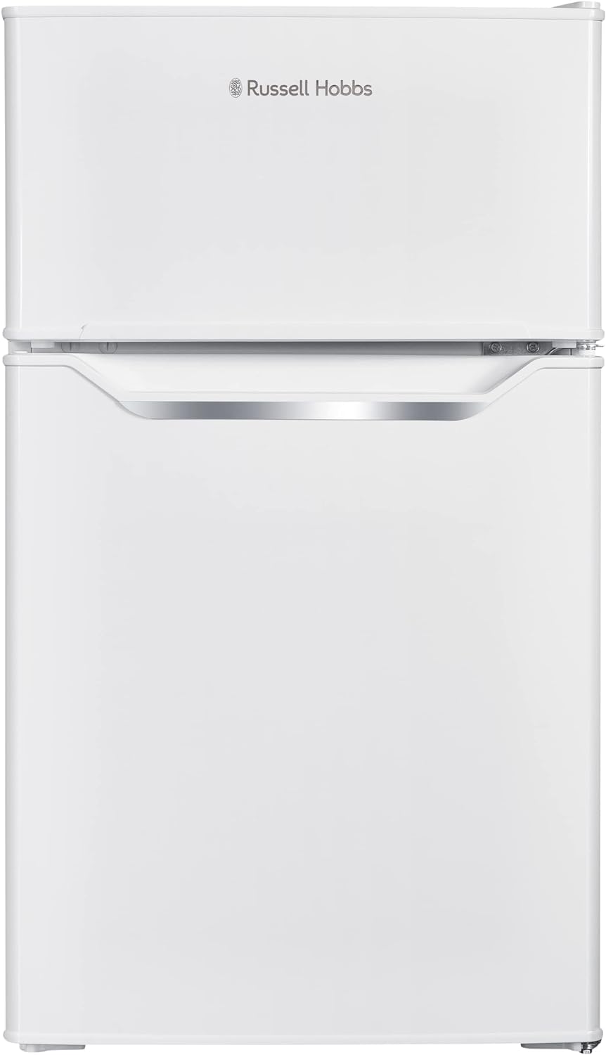 Russell Hobbs RH48UCFF2B 48cm Wide Undercounter Fridge Freezer, LED light, 85 litres, Black, Noise level: decibels 4 - Amazing Gadgets Outlet