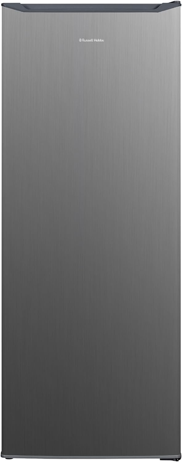 Russell Hobbs RH55FZ143SS 168L Stainless Steel Freestanding Upright Freezer with 5 Drawers, 143 cm Tall & 55 cm Wide, Adjustable Thermostat & 40 Decibel Noise Level, 2 Year Guarantee - Amazing Gadgets Outlet