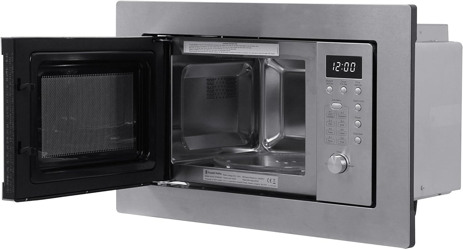 Russell Hobbs RHBM2001 20L Built In Digital 741+ W Solo Microwave Stainless Steel - Amazing Gadgets Outlet