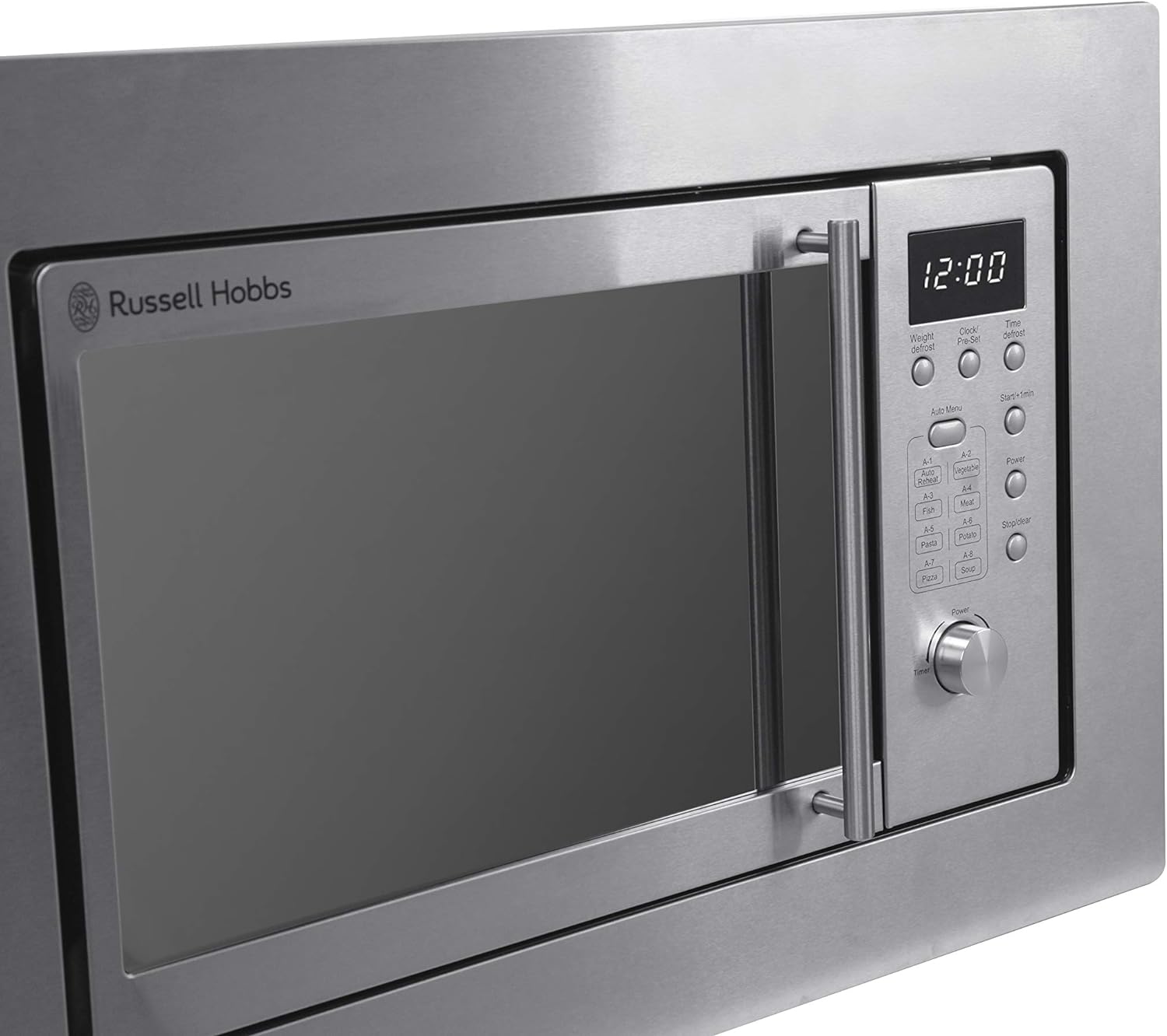 Russell Hobbs RHBM2001 20L Built In Digital 741+ W Solo Microwave Stainless Steel - Amazing Gadgets Outlet