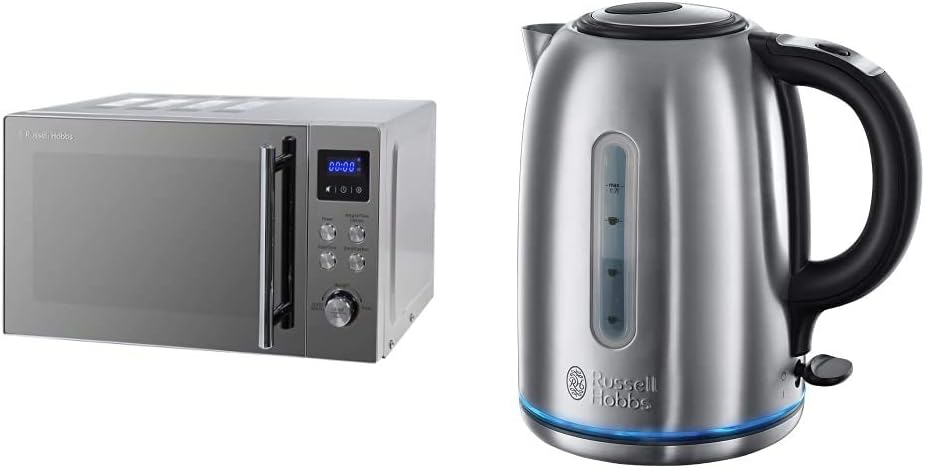 Russell Hobbs RHM2086SS Classic 17 Litre Stainless Steel Digital Microwave with Blue LED - Amazing Gadgets Outlet