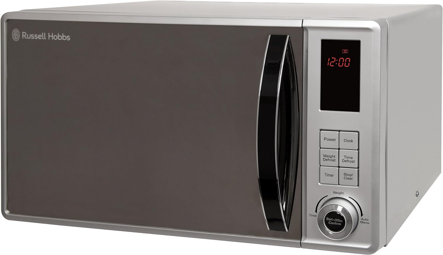 Russell Hobbs RHM2362S 23L Microwave, 800W, Auto Defrost, Silver - Amazing Gadgets Outlet